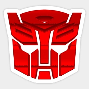 Autobot Classic 3D Red Sticker